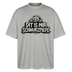 Berliner Bär-DIT IS MIR SCHNURZPIEPE-Oversized Unisex Bio T-Shirt - Grau meliert