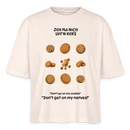 JEH MA NICH UFFN KEKS-Frauen Boxy Bio-T-Shirt - Naturweiß
