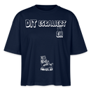 DIT ESKALIERT EH-Frauen Boxy Bio-T-Shirt - Navy