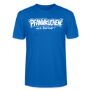 witziges Berlin Shirt-PFANNKUCHEN, NICH BERLINER-Unisex T-Shirt BIO - Pfauenblau
