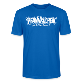 witziges Berlin Shirt-PFANNKUCHEN, NICH BERLINER-Unisex T-Shirt BIO - Pfauenblau