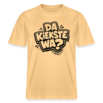 Berlin Schnauze uff RELAXED FIT Unisex Bio T-Shirt-DA KIEKSTE WA? - Hellgelb