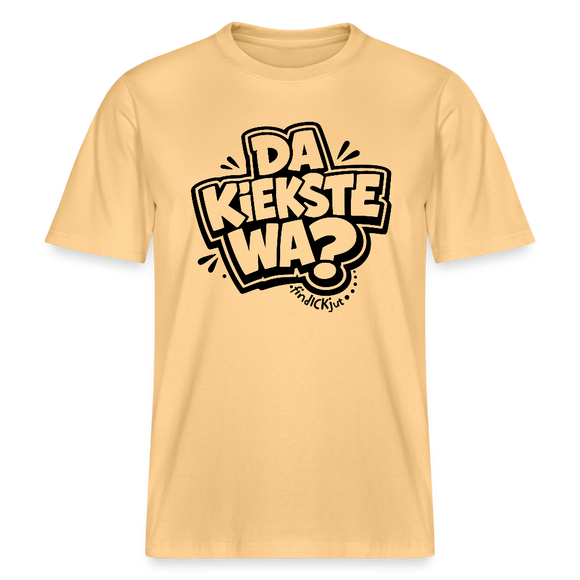 Berlin Schnauze uff RELAXED FIT Unisex Bio T-Shirt-DA KIEKSTE WA? - Hellgelb