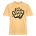 Berlin Schnauze uff RELAXED FIT Unisex Bio T-Shirt-DA KIEKSTE WA? - Hellgelb