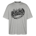 BERLINER SCHNAUZE-Oversized Unisex Bio T-Shirt - Grau meliert