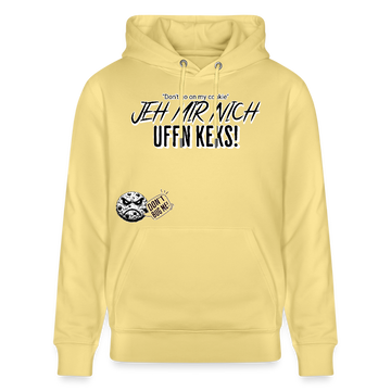 JEH MIR NICH UFFN KEKS-Unisex Bio-Hoodie - Gelb Viva 