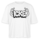 ICKE-Frauen Boxy Bio-T-Shirt - Weiß