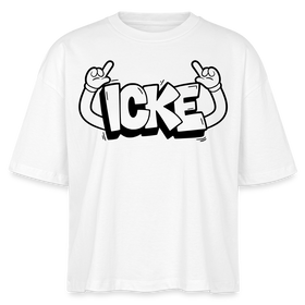 ICKE-Frauen Boxy Bio-T-Shirt - Weiß