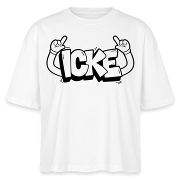 ICKE-Frauen Boxy Bio-T-Shirt - Weiß