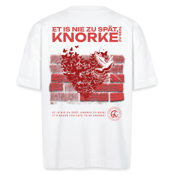 SEI KNORKE - BACKPRINT - Unisex Oversize Bio-T-Shirt - Weiß