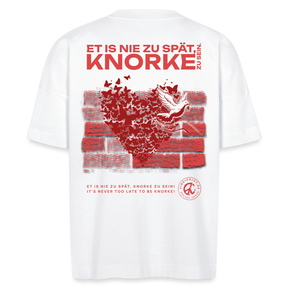 SEI KNORKE - BACKPRINT - Unisex Oversize Bio-T-Shirt - Weiß