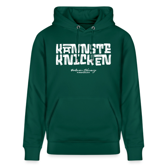 Berliner Schnauze - KANNSTE KNICKEN-Unisex Bio-Hoodie - Forest