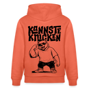 Berliner Spruch-KANNSTE KNICKEN-Unisex Bio-Hoodie mit Berliner Bär - Hellrot