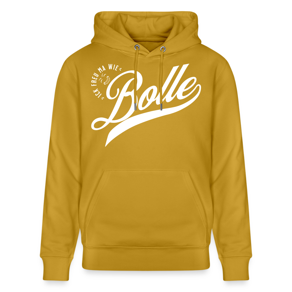 ICK FREU MA WIE BOLLE-Unisex Bio-Hoodie - Ocker