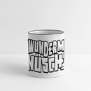 Berliner Spruch-ICK WUNDER MIR-Panoramatasse - Weiß/Schwarz