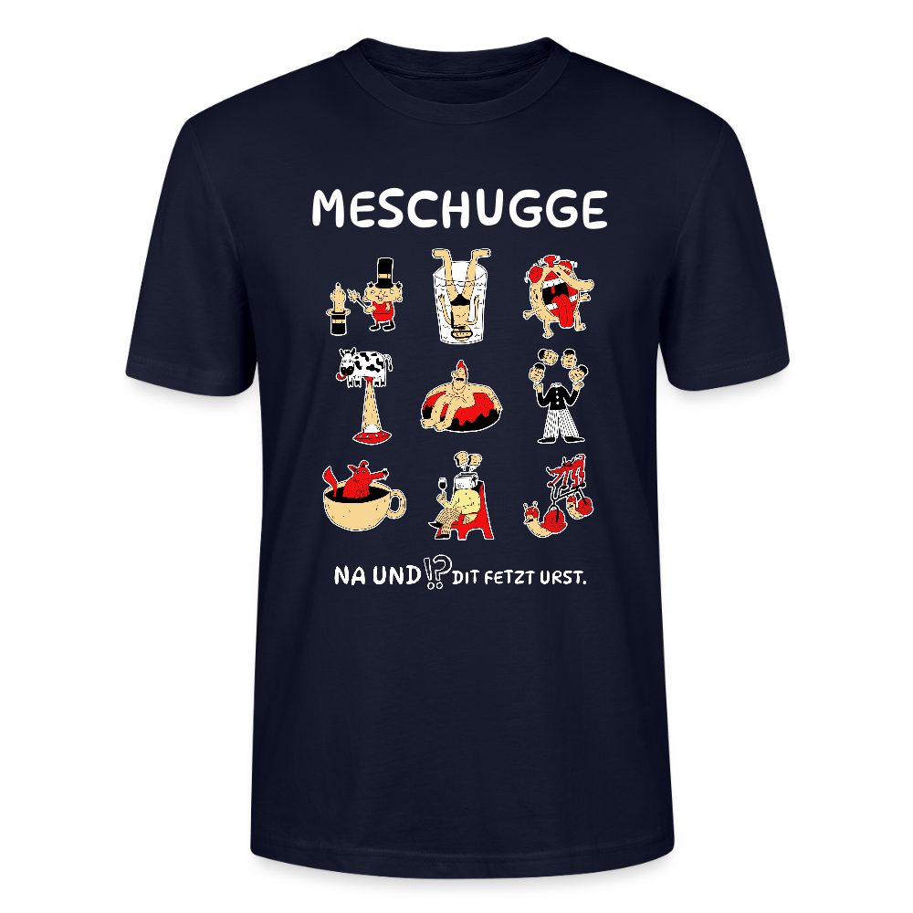 Berliner Verrücktheit-MESCHUGGE-Unisex T-Shirt BIO - Navy