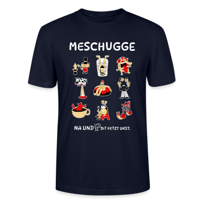 Berliner Verrücktheit-MESCHUGGE-Unisex T-Shirt BIO - Navy