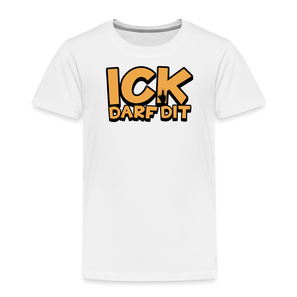 ICK DARF DIT - Kinder Premium T-Shirt - Weiß