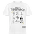 Sommer in Berlin-Relaxed Fit Unisex Bio-T-Shirt - Weiß-Locker geschnittenes Unisex T-Shirt mit handgezeichnetem Berliner Sommer-Design: neun Verschiedene Figuren beim Sonnen, Radfahren, Schwimmen, Eis essen, Sandburgen bauen und mehr. Darüber der Schriftzug „Dit is’n Träumchen“, darunter „Sommer 2025 findICKjut“.