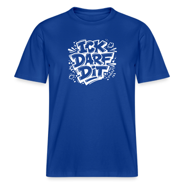 Berlin Shirt-ICK DARF DIT- RELAXED FIT Unisex Bio T-Shirt mit Berliner Spruch - Dunkelblau