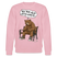 Berliner Bär und Spruch-JEH MIR NICH UFFN SENKEL-Unisex Bio-Sweatshirt - Hellrosa
