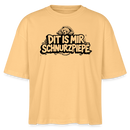 Berliner Bär-DIT IS MIR SCHNURZPIEPE-Frauen Boxy Bio-T-Shirt - Mispel