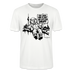 ICK LACH MIR N AST - Schmal geschnittenes Bio-Unisex-T-Shirt mit Berliner Bär - Weiß