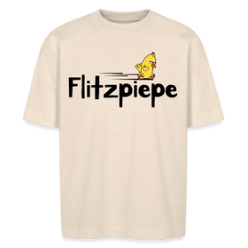 DIE FLITZPIEPE - Unisex Oversize Bio-T-Shirt - Naturweiß