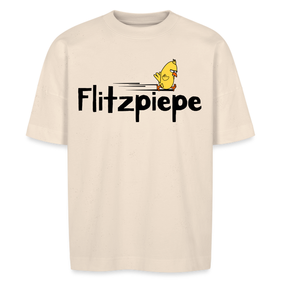 DIE FLITZPIEPE - Unisex Oversize Bio-T-Shirt - Naturweiß