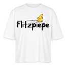 DIE FLITZPIEPE - Frauen Boxy Bio-T-Shirt - Weiß