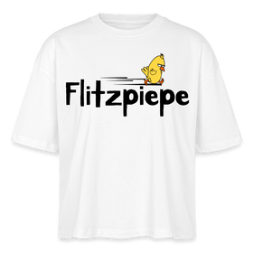 DIE FLITZPIEPE - Frauen Boxy Bio-T-Shirt - Weiß