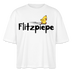 DIE FLITZPIEPE - Frauen Boxy Bio-T-Shirt - Weiß