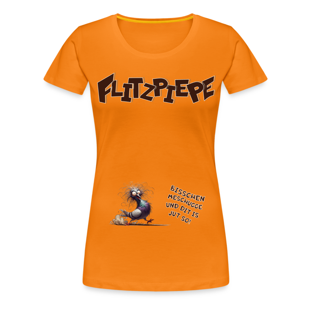 BERLINER FLITZPIEPE - Frauen Premium T-Shirt - Orange