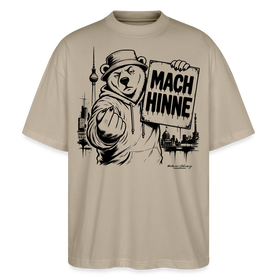 MACH HINNE – Berlin Souvenir -Oversized Unisex Bio T-Shirt - Steingrau