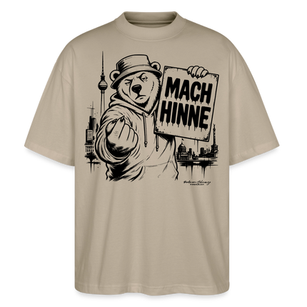 MACH HINNE – Berlin Souvenir -Oversized Unisex Bio T-Shirt - Steingrau