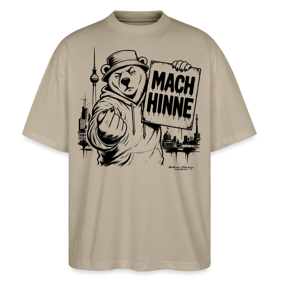 MACH HINNE – Berlin Souvenir -Oversized Unisex Bio T-Shirt - Steingrau