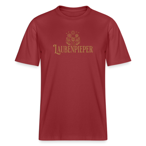 LAUBENPIEPER-Relaxed Fit Unisex Bio-T-Shirt - Erdrot