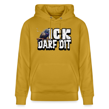 ICK DARF DIT|Taube-Unisex Bio-Hoodie - Ocker