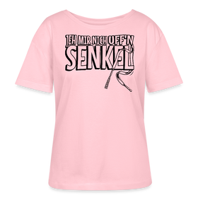JEH MIR NICH UFF'N SENKEL-Rundhals Frauen Bio-T-Shirt - Hellrosa