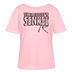 JEH MIR NICH UFF'N SENKEL-Rundhals Frauen Bio-T-Shirt - Hellrosa