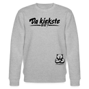 Da kiekste, wa?-Unisex Bio-Sweatshirt II - Grau meliert