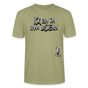 ICK BIN DA-Unisex BIO T-Shirt - Nebelgrün