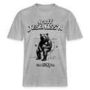 DRUFF JESCHISS'N-Relaxed Fit Unisex Bio-T-Shirt - Grau meliert