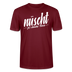 Berlin Shirt-NÜSCHT DARF ICK-Unisex T-Shirt mit Berliner Schnauze - Burgunderrot