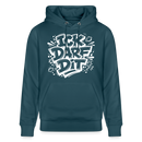 ICK DARF DIT-Unisex Bio-Hoodie mit Berliner Spruch - Dunkles Petrol