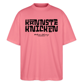 Berliner Spruch-KANNSTE KNICKEN-Oversized Unisex Bio T-Shirt - Pink 