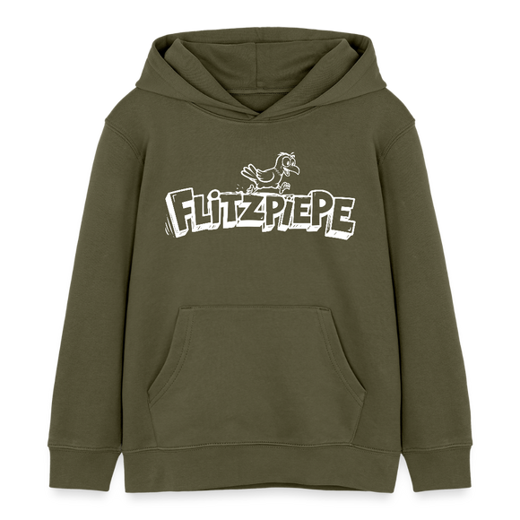 FLITZPIEPE-Kinder Bio-Hoodie 2026 - Khaki