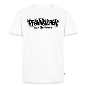 witziges Berlin Shirt-PFANNKUCHEN-Männer Premium BIO T-Shirt - Weiß