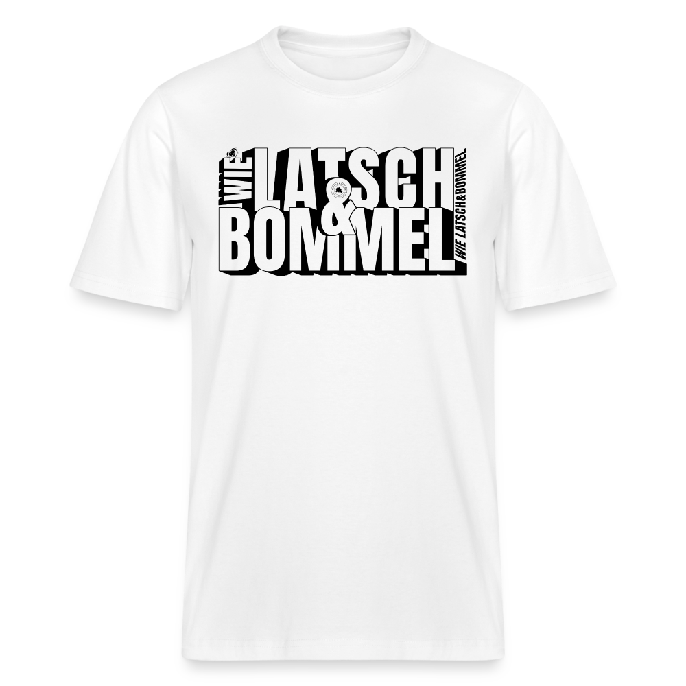 WIE LATSCH UND BOMMEL - Relaxed Fit Unisex Bio-T-Shirt - Weiß