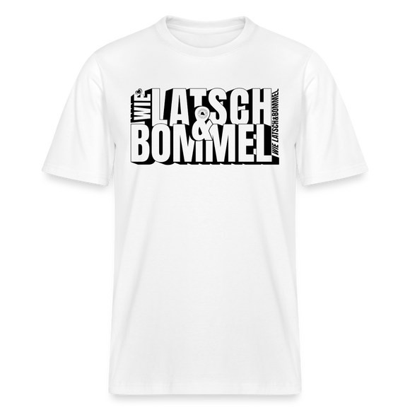 WIE LATSCH UND BOMMEL - Relaxed Fit Unisex Bio-T-Shirt - Weiß
